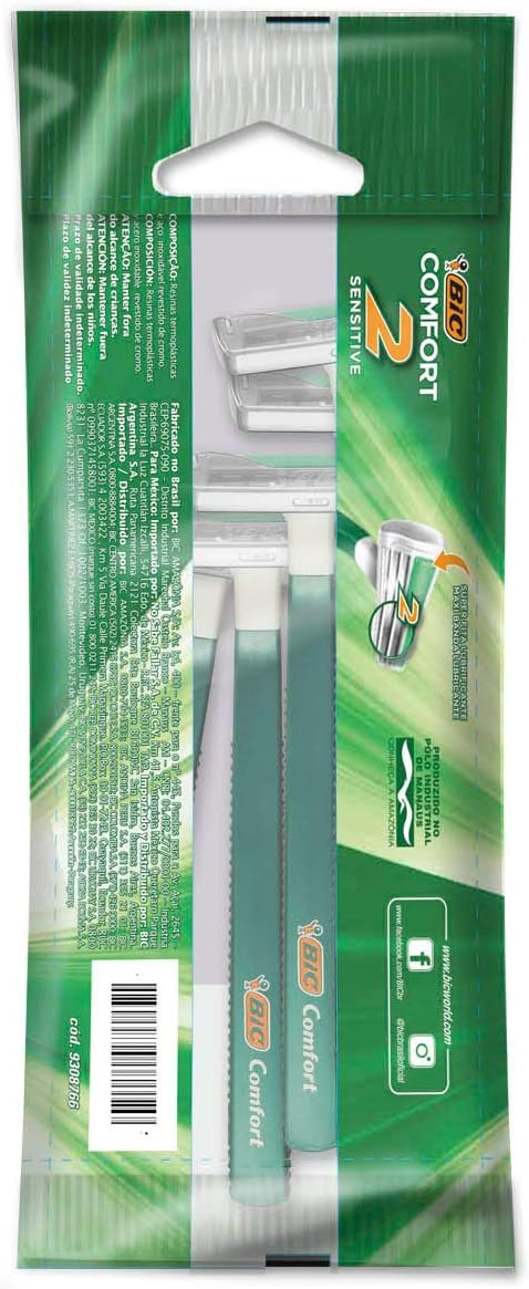 Aparelho de Barbear Comfort 2 Pele Sensível C/ Fita Lubrificante  2