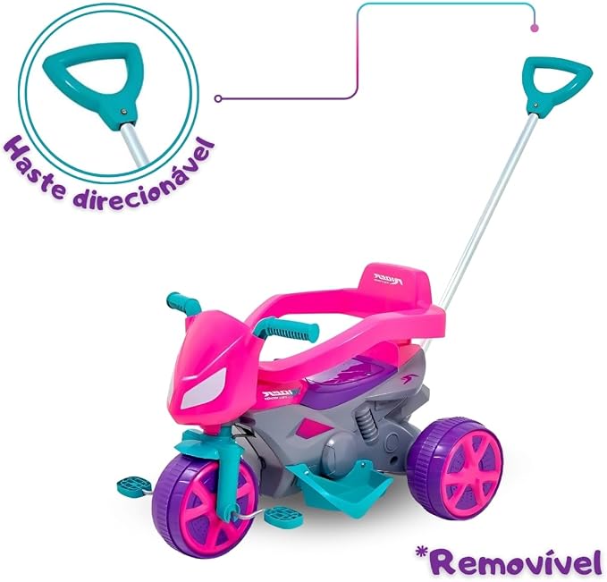 Moto Rider Andador Usual - Rosa 3