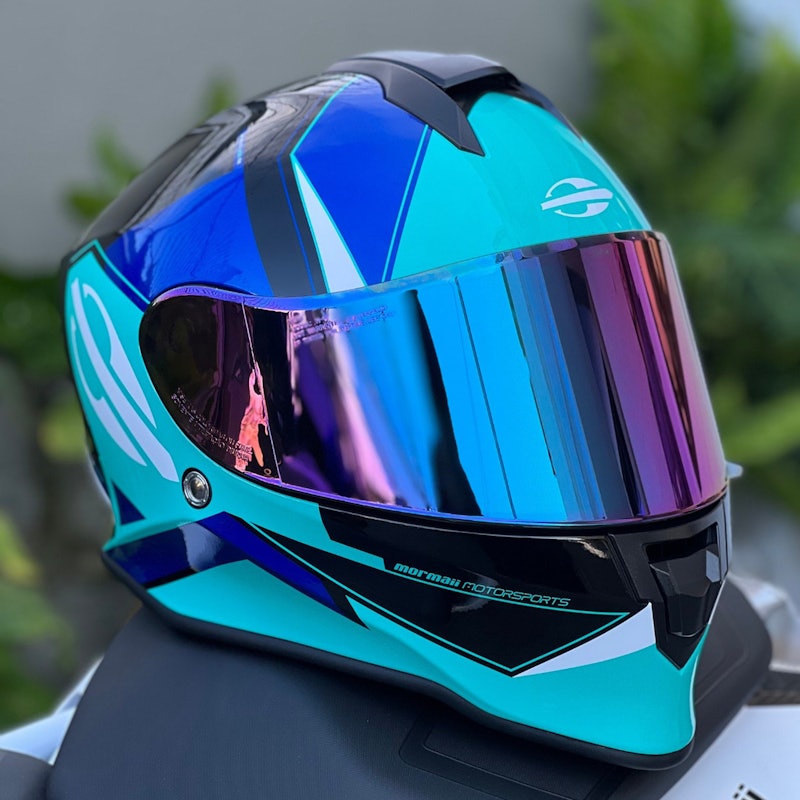 Capacete Fechado Mormaii M1 Tech Azul 3