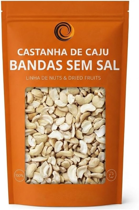 Castanhas de Caju Torradas em Bandas sem Sal 1
