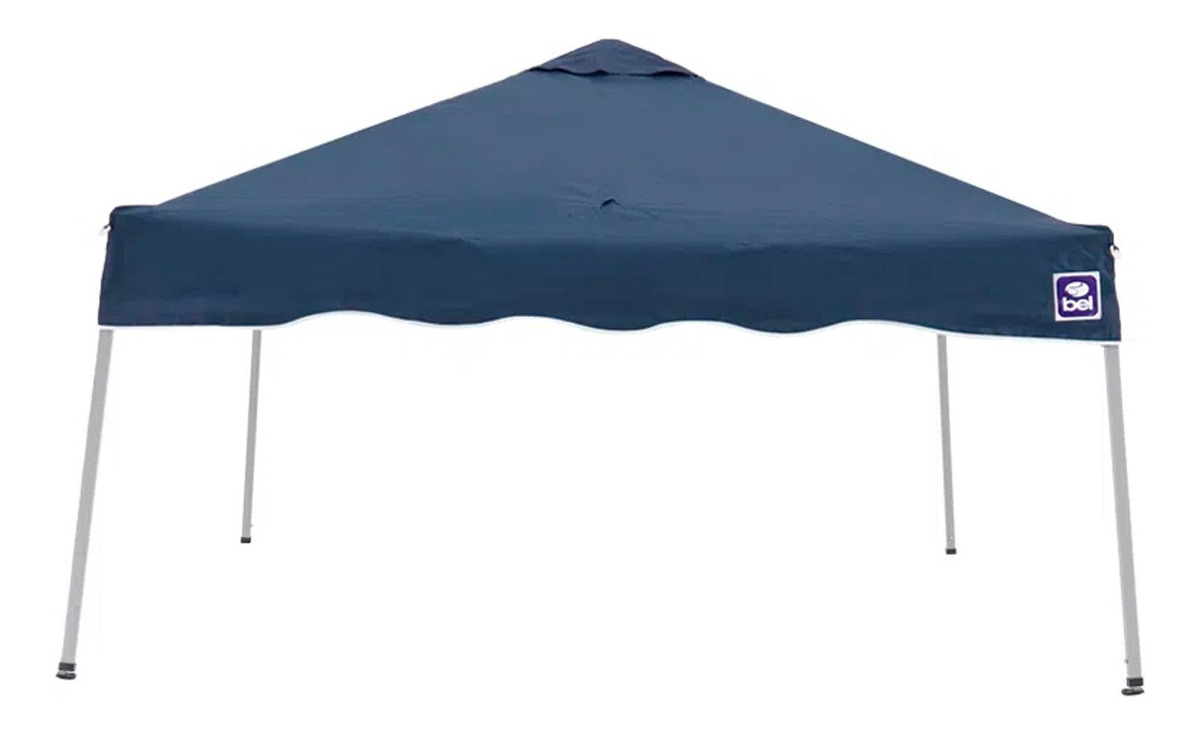 Tenda Gazebo Dobrável 2,4 x 2,4 m Poliéster Azul Bel 2