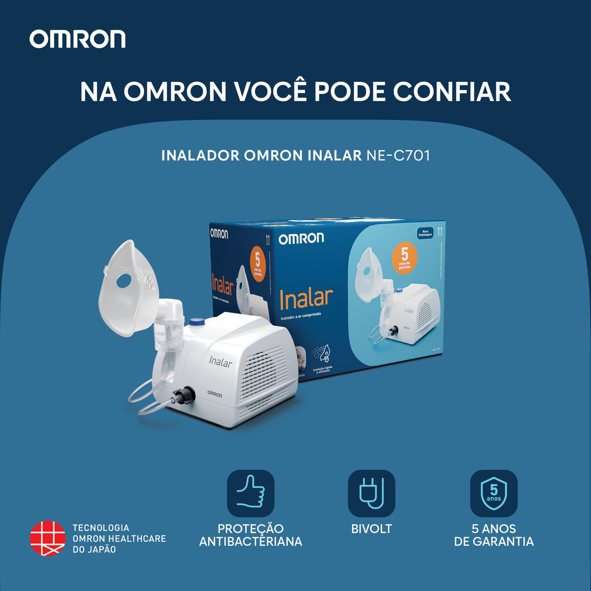 Inalador Compressor Inalar 2