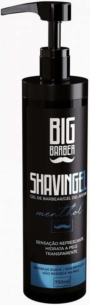 Shaving Gel de Barbear Menthol Big Barber 4