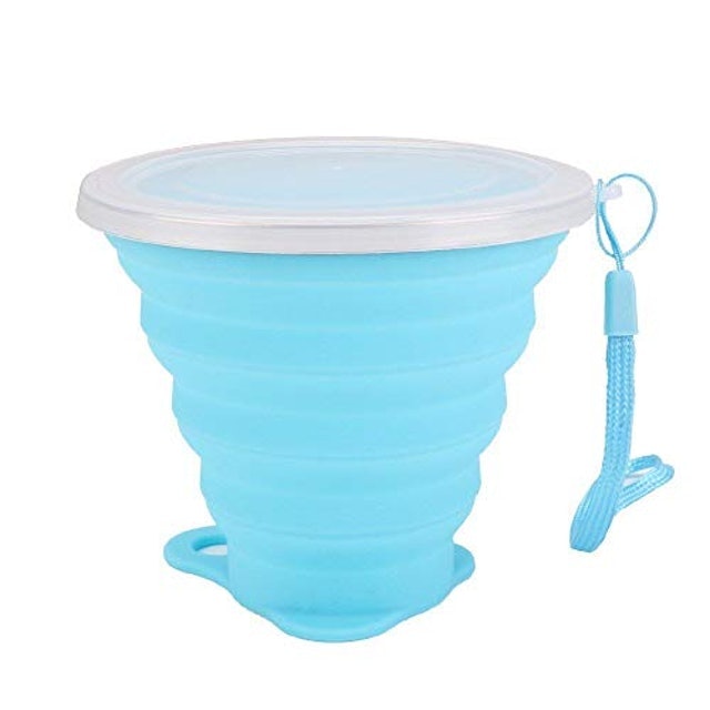 Copo Retrátil Tampa Fosca de Silicone 4