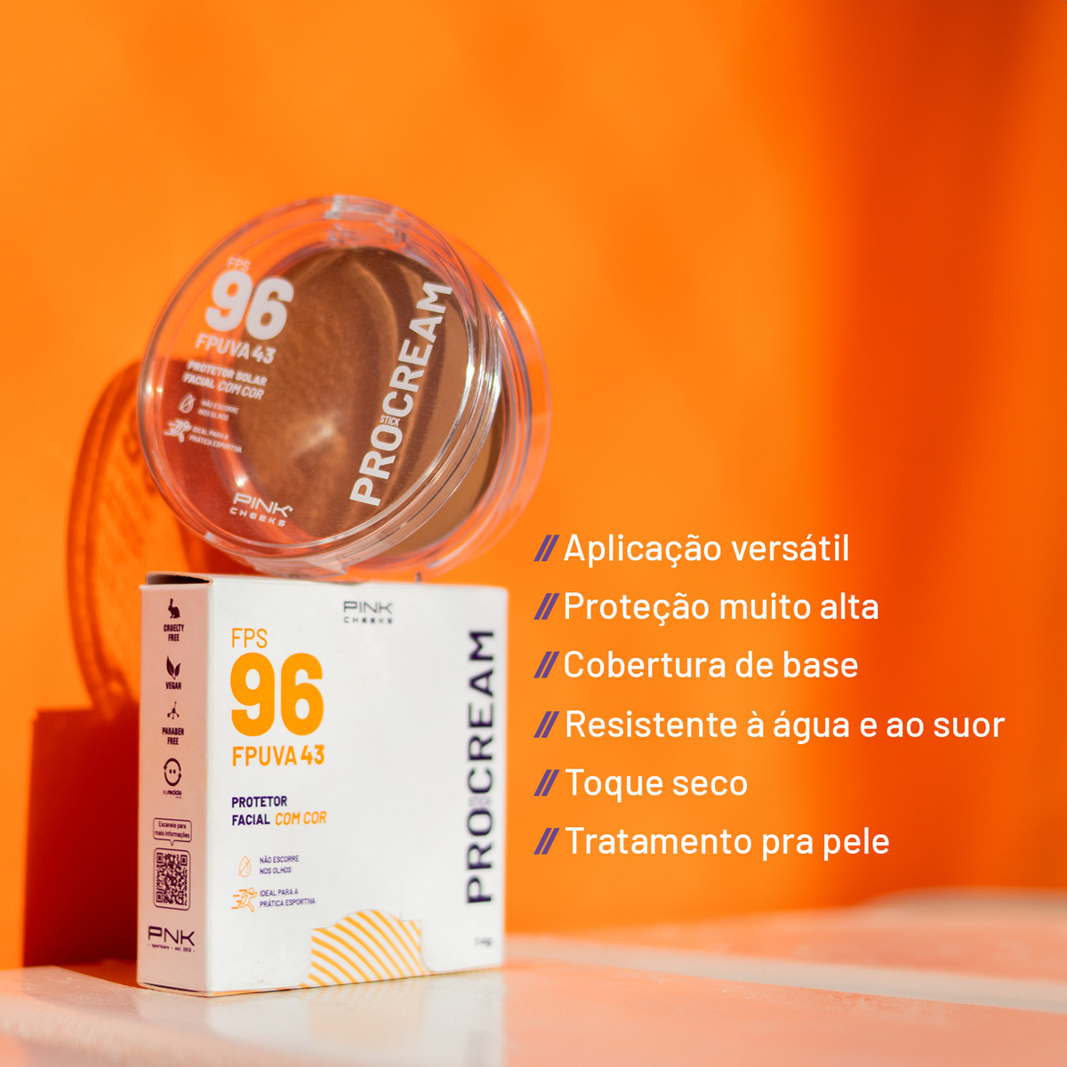 Pro Cream Protetor Solar Multifuncional FPS 96 FPUVA43 3