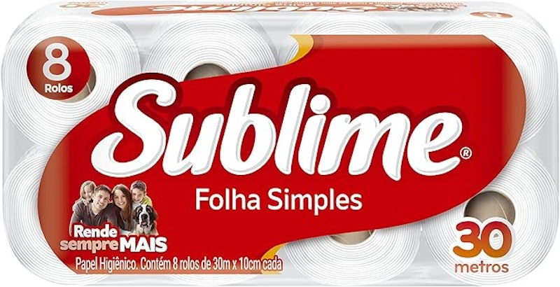Papel Higiênico Folha Simples Sublime 1