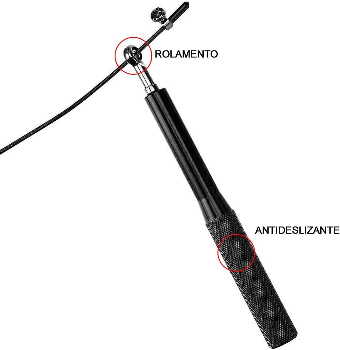 Corda de Pular em Aço Crossfit Rolamento Speed 4
