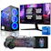 STRONG TECH PC Gamer Completo Intel Core i7 16 GB SSD 512 GB Kit Gamer Monitor 19" 1