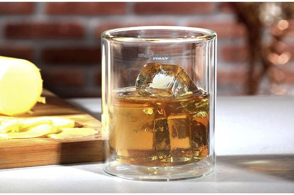 Conjunto 2 Copos de Whisky Bar Parede Dupla 300 ml 2