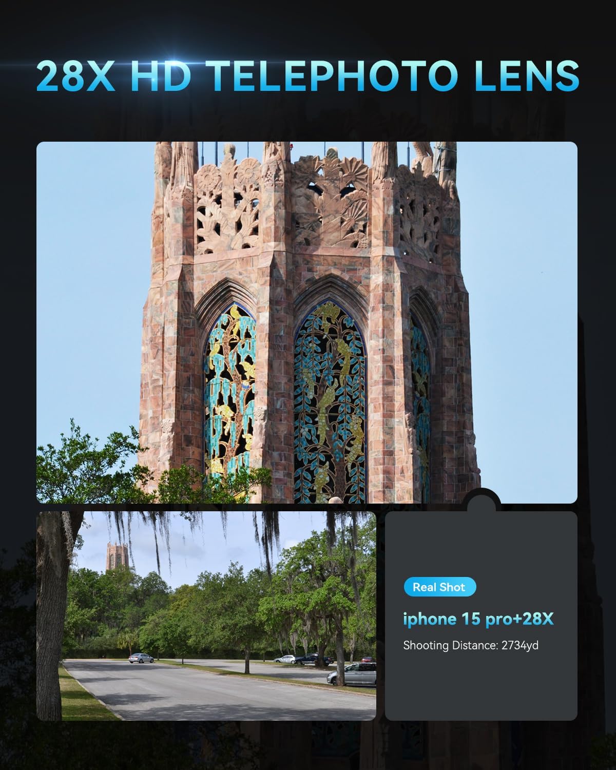 Lente Teleobjetiva HD 28x 3