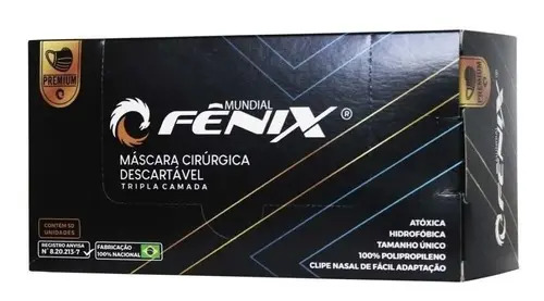Fênix Máscara Cirúrgica Descartável Tripla Camada 2