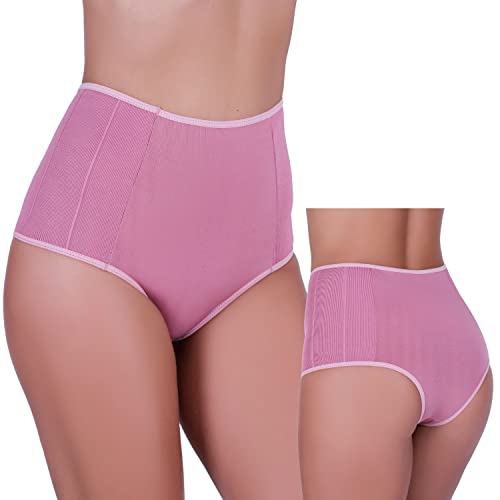 Kit 6 Calcinhas Sustentação - Cintura Alta Cós Duplo e Modeladora Segura Barriga 4