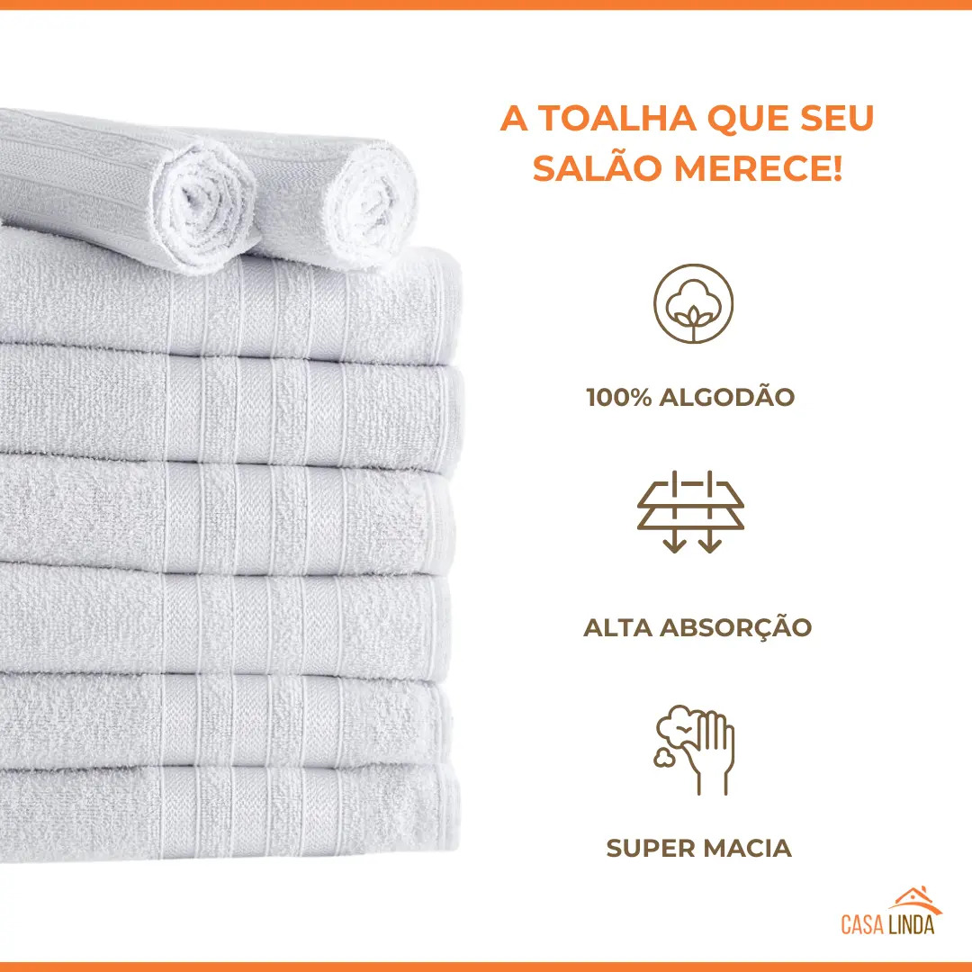 Kit 10 Toalhas de Rosto Macia  3