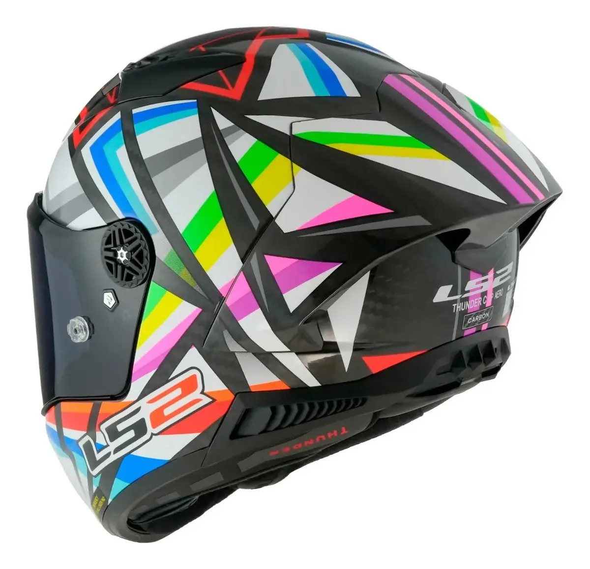 Capacete LS2 Thunder Carbon GP Flash 3