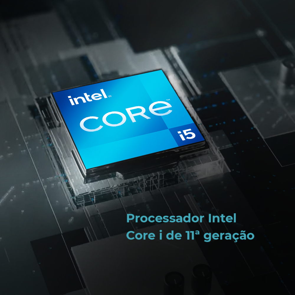 Notebook Positivo Vision i15 Intel Core i5-1135G7 8 GB RAM e 256 GB SSD 15,6” Full HD Lumina BAR 5