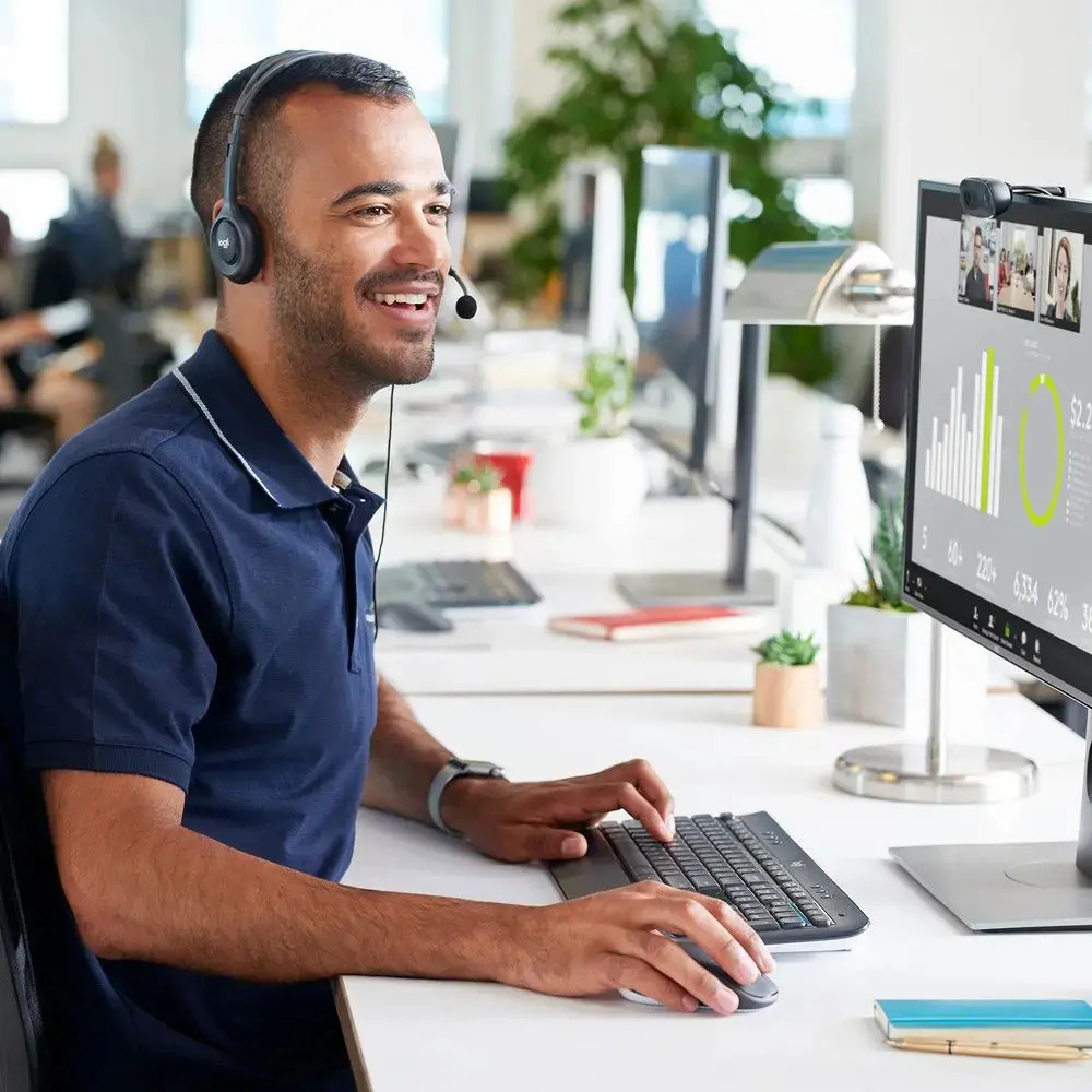 Headset com Fio Logitech H111 5