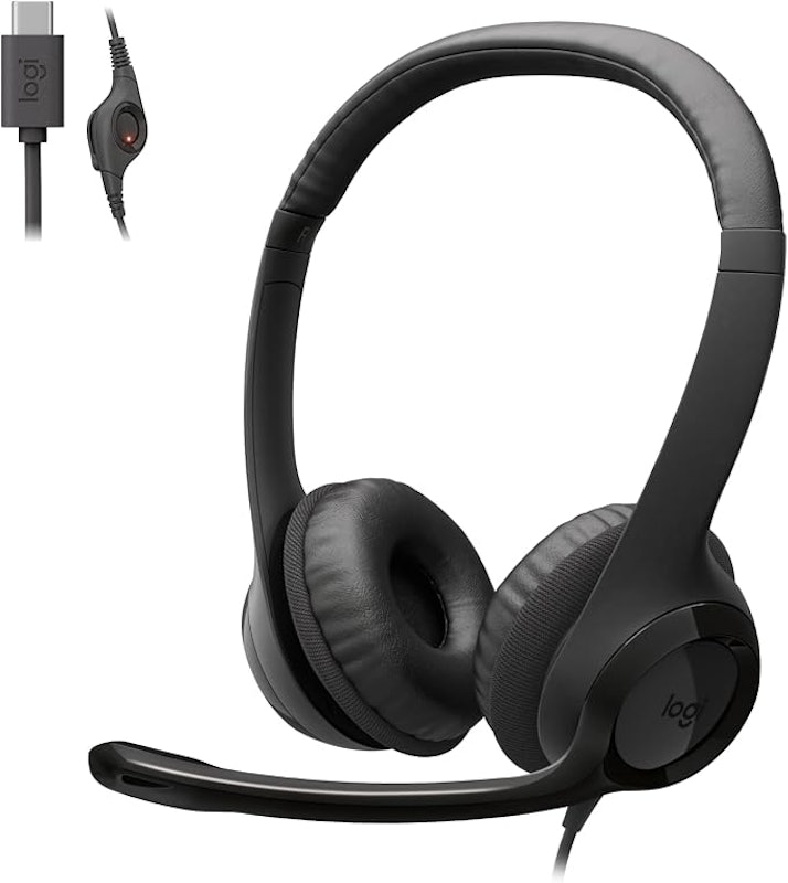 Headset com Fio USB-C Logitech H390 1