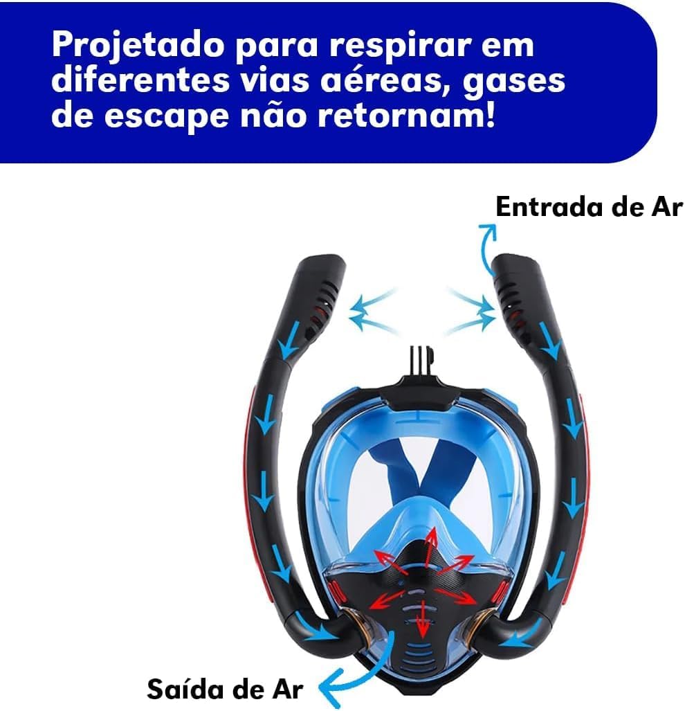 Máscara de Mergulho Full Face 4
