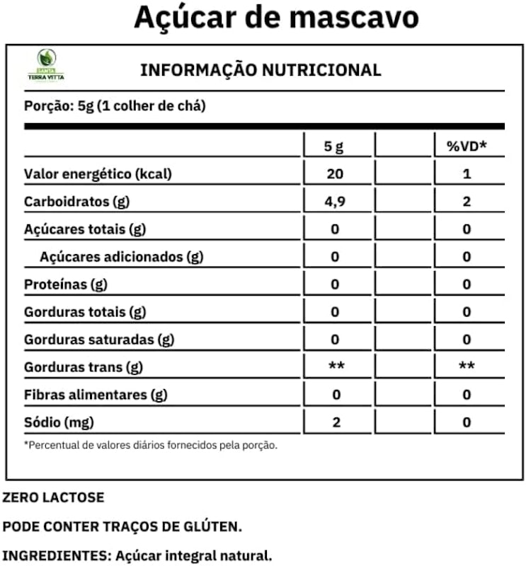 Açúcar Mascavo Terra Vitta 3