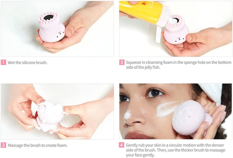 Esponja de Limpeza Facial Esfoliante Polvinho 3