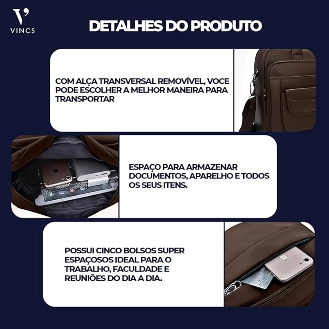 Pasta Executiva Masculina em Couro 4