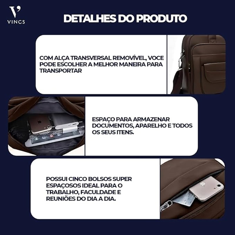 Pasta Executiva Masculina em Couro 4