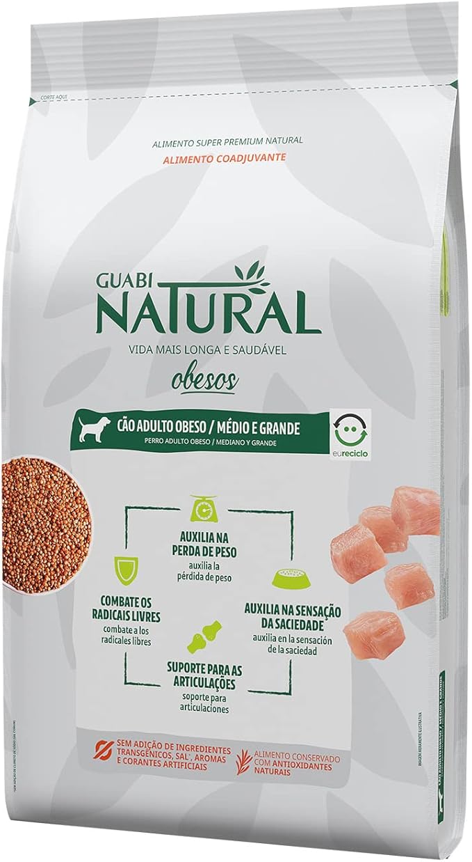 Ração Guabi Natural Cão Adulto Obeso Médio e Grande 2