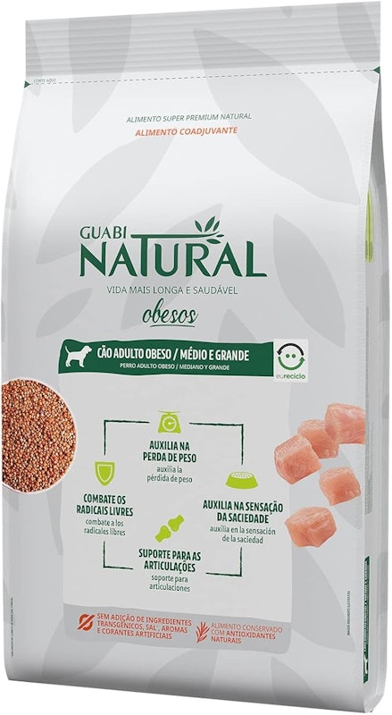 Ração Guabi Natural Cão Adulto Obeso Médio e Grande 2