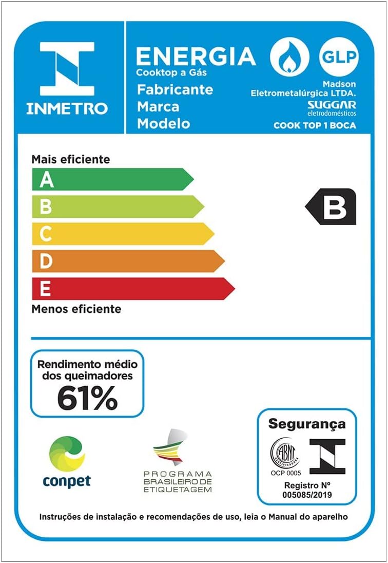 Fogão de Mesa Cooktop 1 Boca Suggar 3