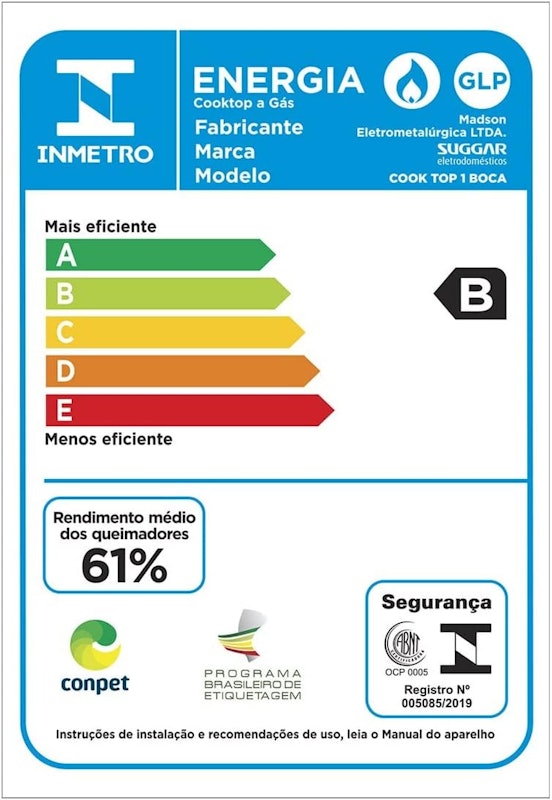 Fogão de Mesa Cooktop 1 Boca Suggar 3