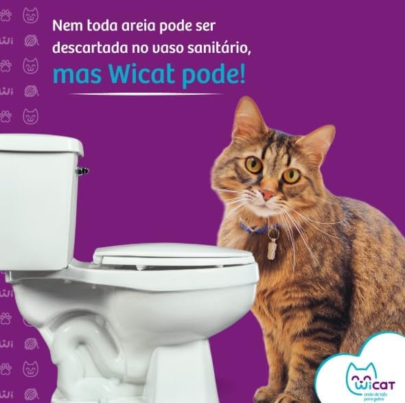 Areia Higiênica para Gatos Tofu Wicat com Fragrância de Pêssego 4