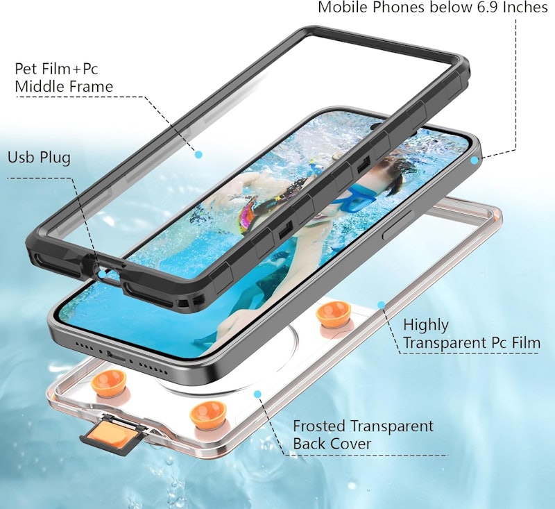 Capa à Prova D'Água Subaquática para Celular Transy 3