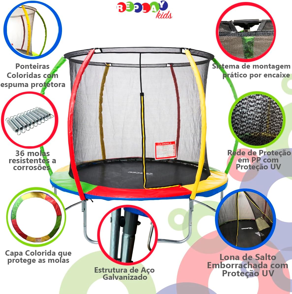 Cama Elástica 1,83 m Replay Kids 4