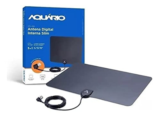 Antena Digital Interna Slim Aquário 2
