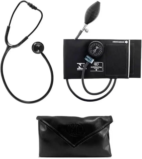 Kit Esfigmomanômetro + Estetoscópio Duplo com Estojo Bic 1