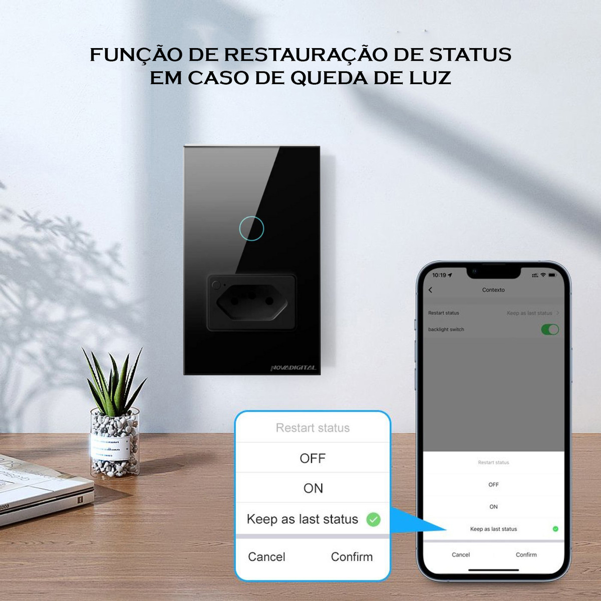 Interruptor Tomada Inteligente Touch 4