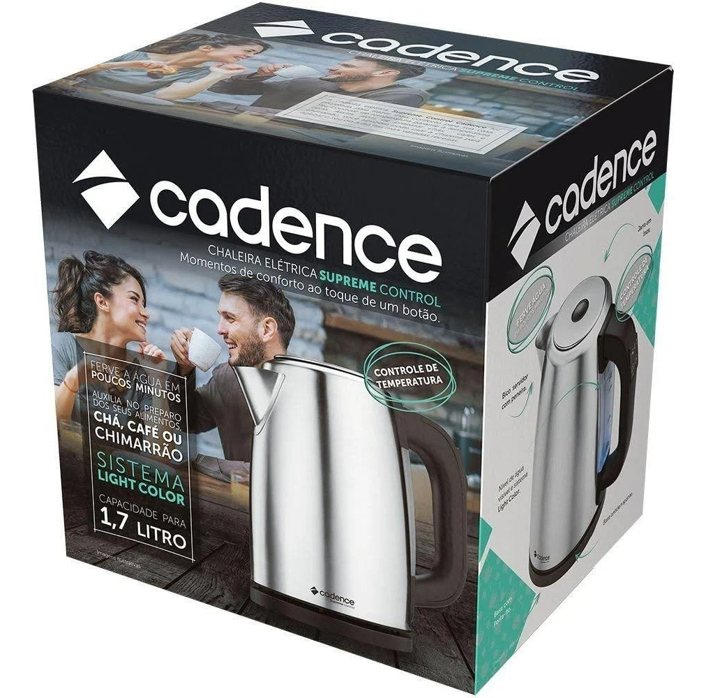 Chaleira Elétrica Cadence Supreme Control Inox 5