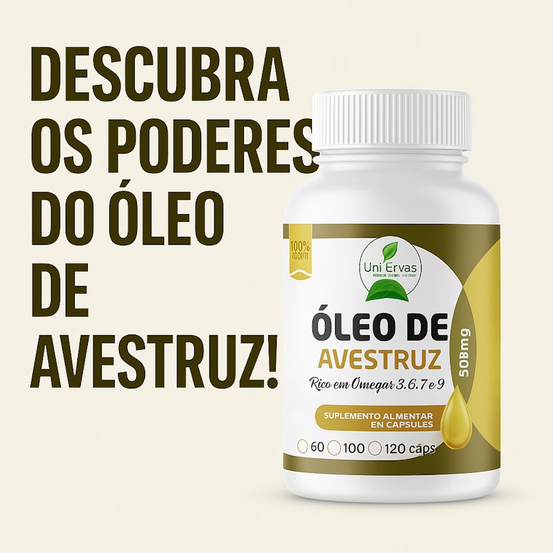 Óleo de Avestruz em Cápsulas Uni Ervas 2