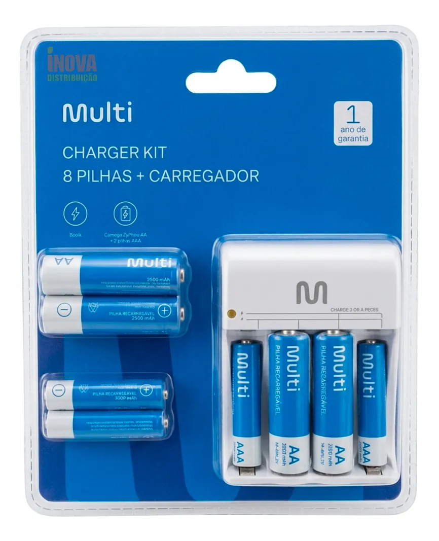 Kit Carregador de Pilhas  1