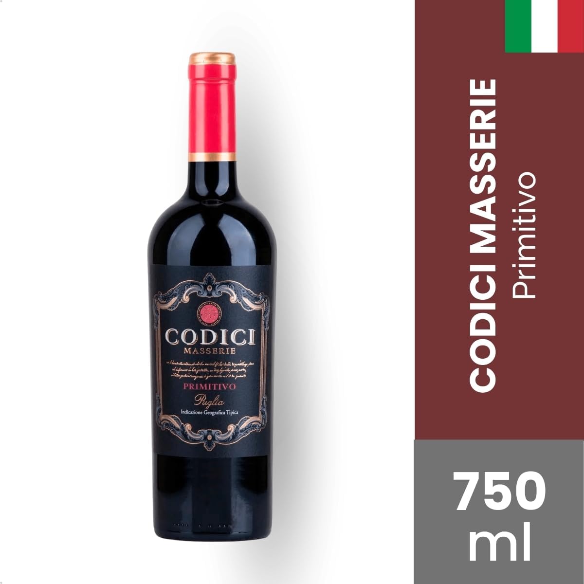 Vinho Masserie Primitivo Codici 3
