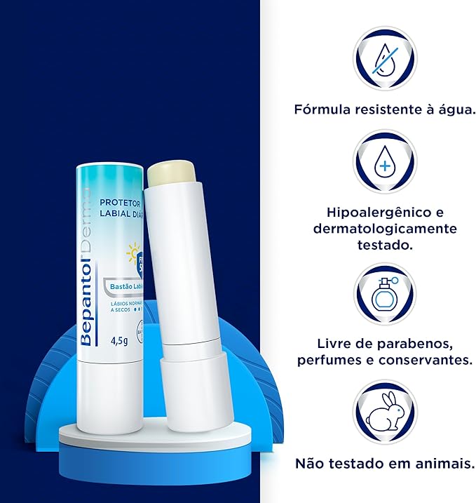 Protetor Labial Bepantol Derma FPS 50 Proteção Diária 3