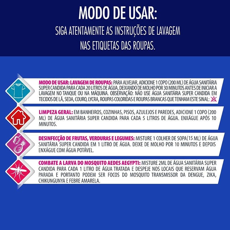 Água Sanitária Super Cândida 3