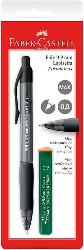 Lapiseira Faber-Castell Poly 0.9 mm Preto Ctl 1
