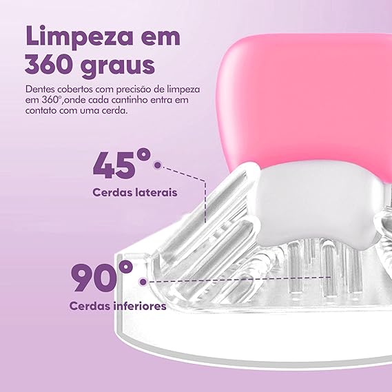 Escova Elétrica Infantil Formato U 5