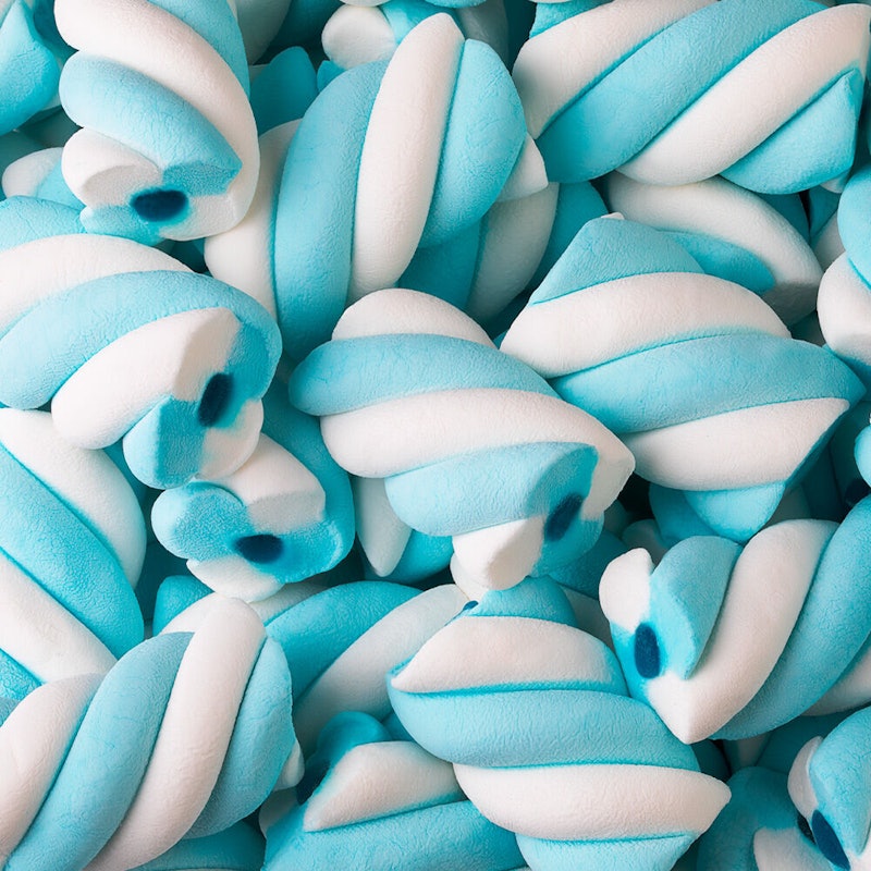 Marshmallow Recheadinho Torção Azul 2