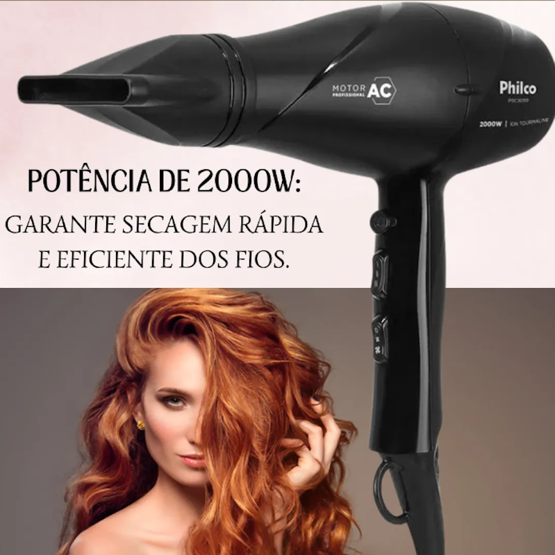 Secador de Cabelo Motor Profissional 3