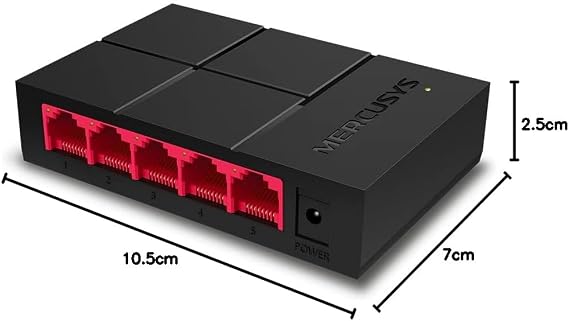 Switch Gigabit de Mesa com 5 Portas  5