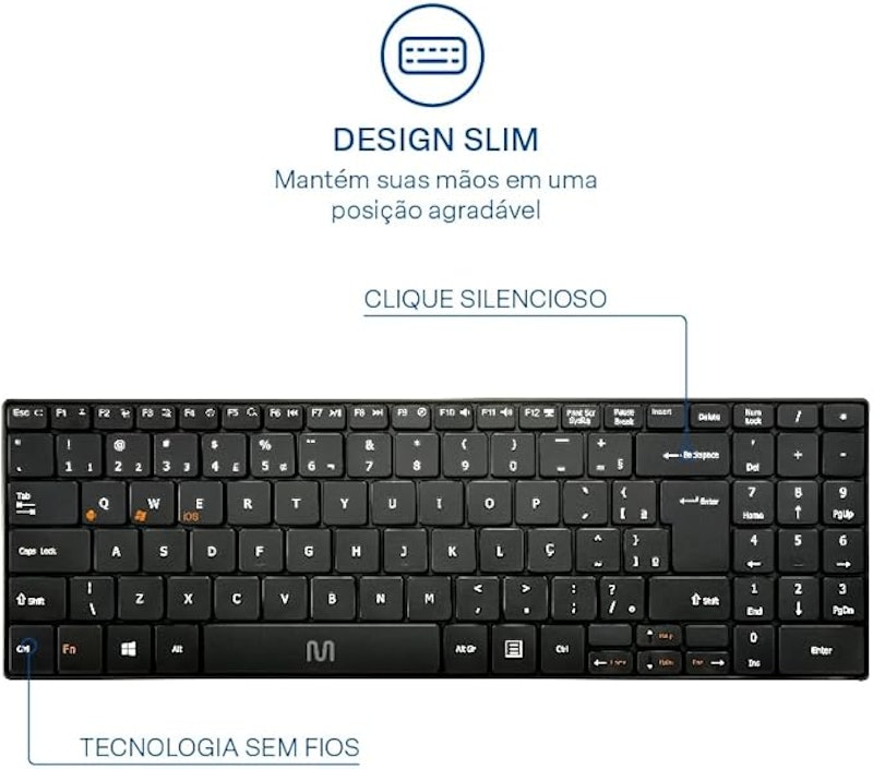 Teclado sem Fio Slim 4