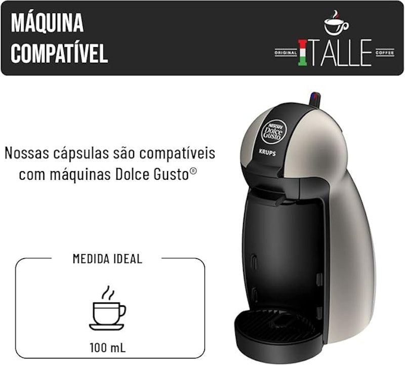 Café com Leite - 10 cápsulas compatíveis Dolce Gusto® 2