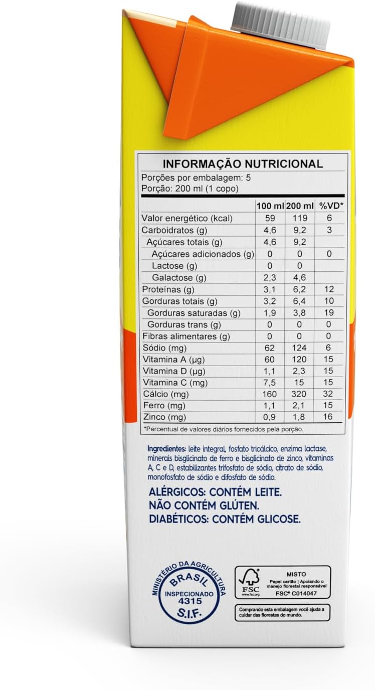 Leite Integral Piracanjuba Pirakids Zero Lactose 1 L 4